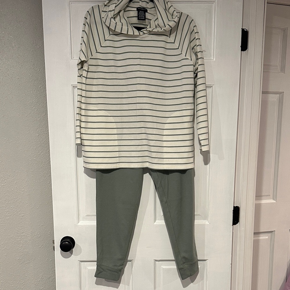 Striped Hoodie and Pants Set